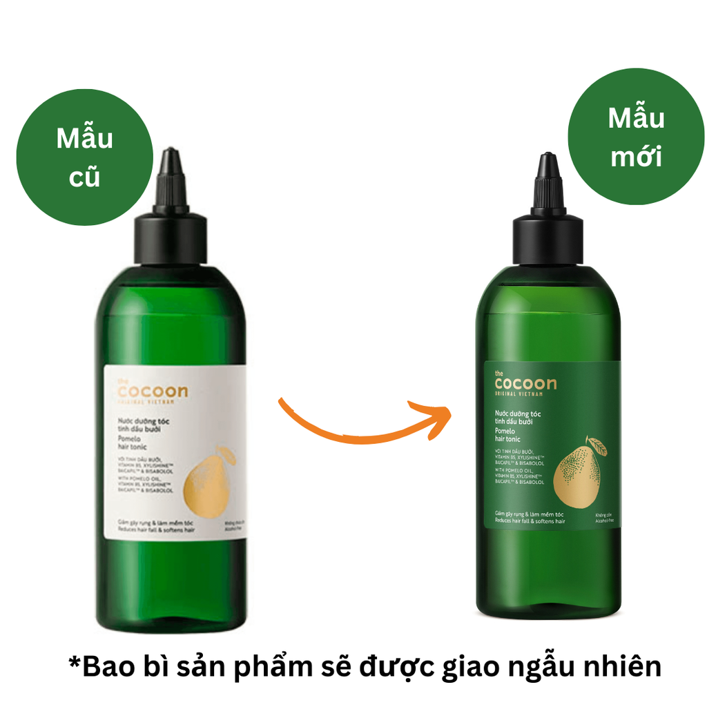 Nước Dưỡng Tóc Giảm Gãy Rụng Và Làm Mềm Tóc Tinh Dầu Bưởi The Cocoon Pomelo Hair Tonic 310ml