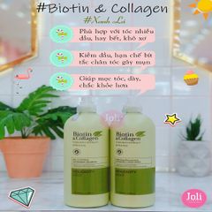 Dầu Gội & Xả Dưỡng Ẩm Yuiluim Biotin & Collagen Pure Mint Extract Softening Moisturizing