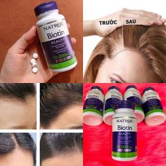 Viên Uống Ngăn Rụng Và Kích Mọc Tóc Natrol Biotin 10000mcg 100 Viên