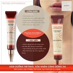 Kem Dưỡng Retinol Xóa Nếp Nhăn Căng Bóng Da Beldora 299 Prime Retinol Activator 0.3 35ml