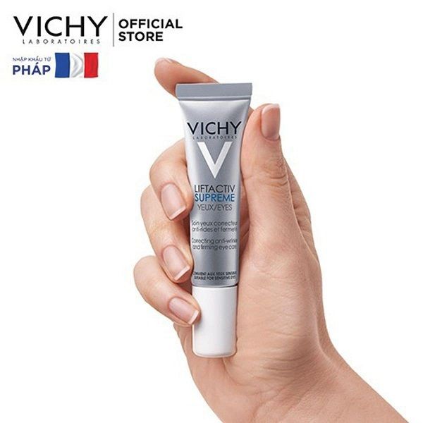 Kem Dưỡng Giảm Nếp Nhăn Mắt Vichy Liftactiv Eyes Supreme Global Anti-Wrinkle & Firming Care 15ml