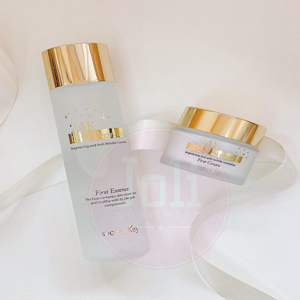 Kem Dưỡng Sáng Da Ngăn Ngừa Lão Hóa Secret Key 24k Gold Premium First Cream 50ml
