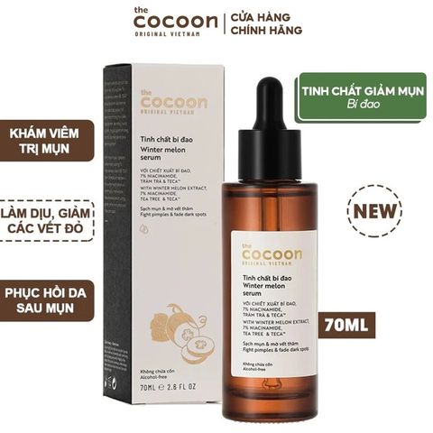 [HÀNG TẶNG] Tinh Chất Bí Đao Giúp Làm Giảm Mụn Mờ Thâm Cocoon Winter Melon Serum N7 70ml