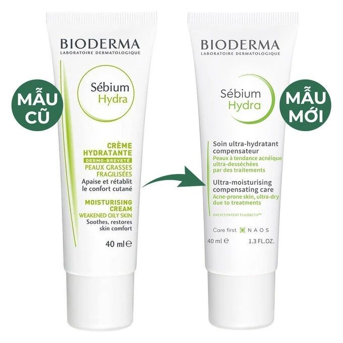 Kem Dưỡng Ẩm Cấp Nước Cho Da Khô Mụn Bioderma Sébium Hydra 40ml