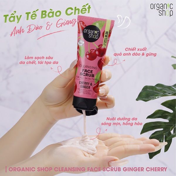 Tẩy Da Chết Cho Mặt Organic Shop Soft Face Gommage 75ml