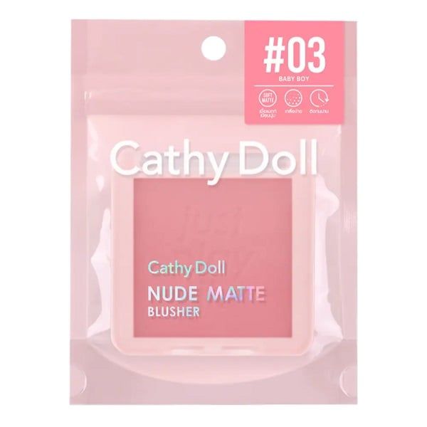 Phấn Má Hồng Cathy Doll Mịn Lì Nude Matte Blusher