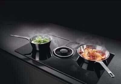 Bếp từ AEG tích hợp hút mùi âm bàn 2 in 1 IDE84242IB - Sản xuất tại Đứ