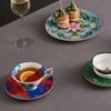 Bộ 1 chén và 1 đĩa kê Wonderlust sứ xương viền vàng 22 karat Wedgwood