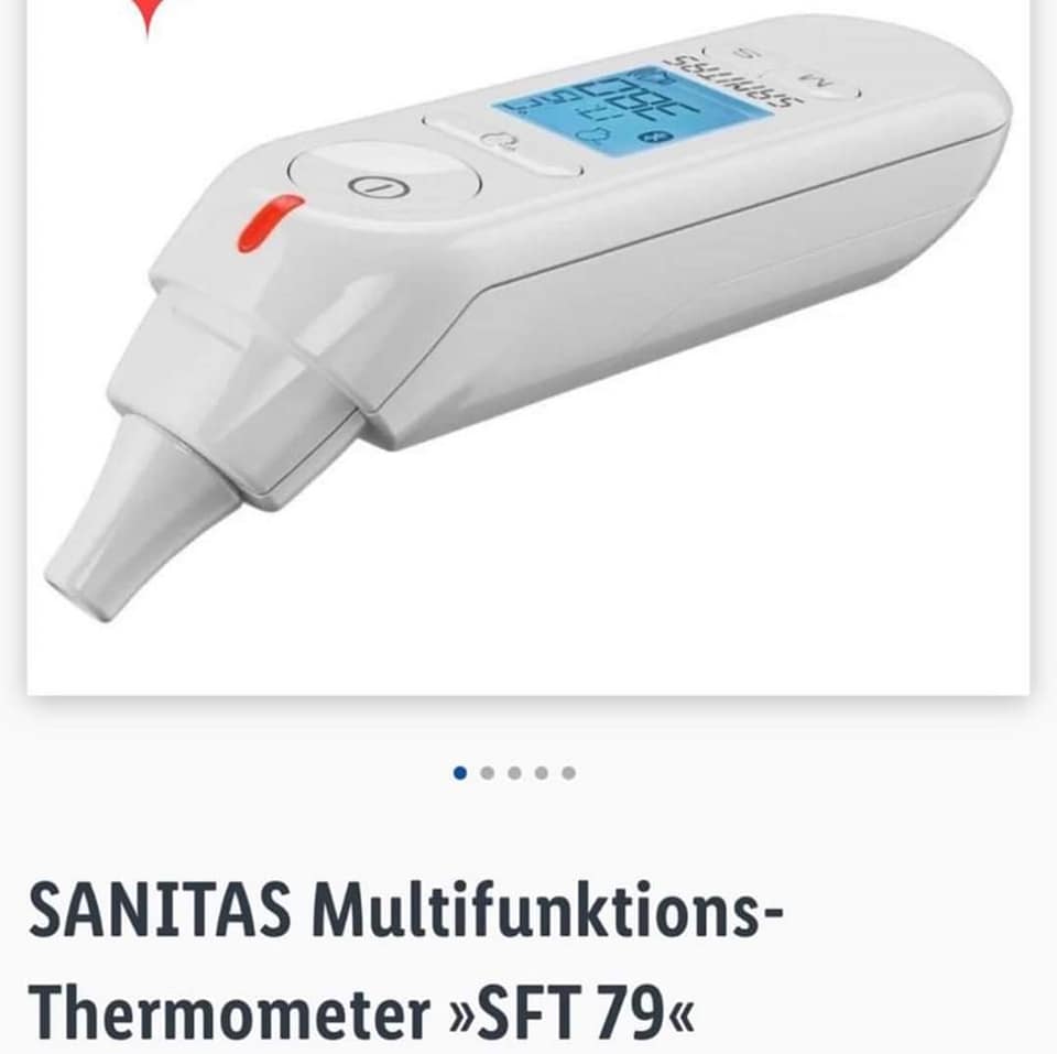 Nhiệt kế Sanitas SFT 79 đo tai - trán