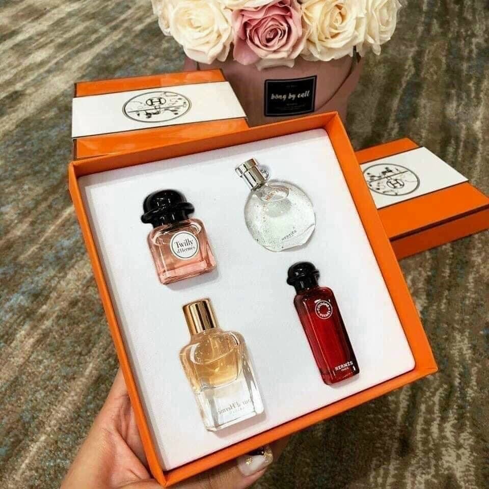 Set Nước Hoa Hermès Mini 4 Chai Chính Hãng