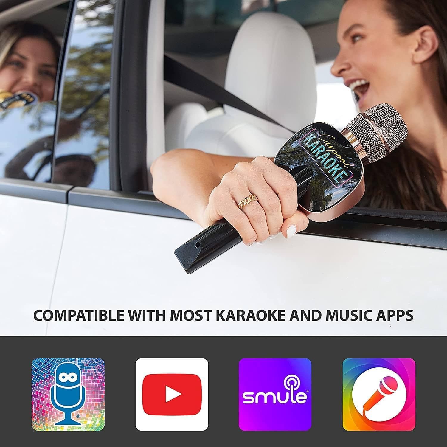 Mic hát Karaoke không dây dùng trên xe ô tô Carpool 2.0