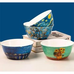 Tô Vangogh sứ xương miệng loe dung tích 1L