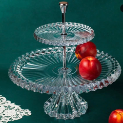 Kệ 2 tầng Rogaska Crown Jewel
