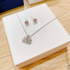 Bộ dây chuyển và khuyên tai Swarovski Be A Queen