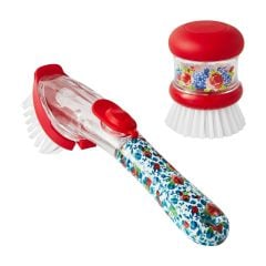Set cọ kèm bình đựng nước rửa chén 2 món The Pioneer Woman