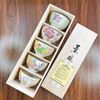 Set bát gốm vẽ tay toàn hoạ tiết hoa