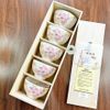 Set bát gốm vẽ tay toàn hoạ tiết hoa