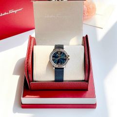 Đồng hồ thời trang Salvatore Ferragamo Studmania Black Dial Black
