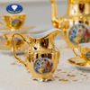 Bộ ấm chén Bohemia Crystal gold