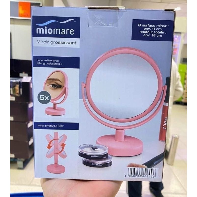 Gương trang điểm 2 mặt Miomare Miroir De Maquilage
