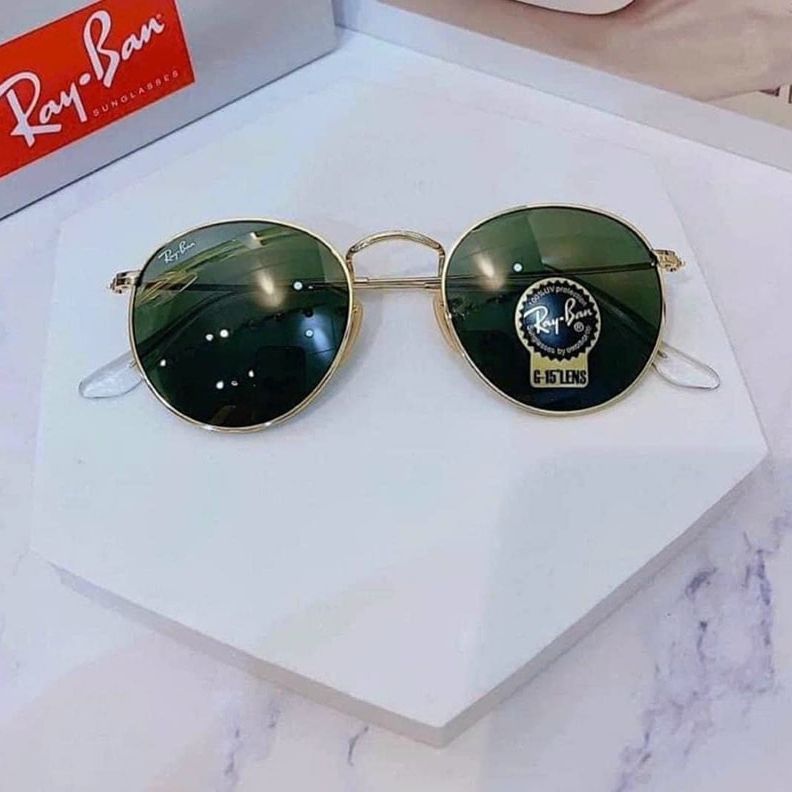 Kính thời trang Rayban Round Metal Gold