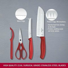 Set 4 món Victorinox đỏ