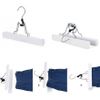Móc treo quần áo bằng gỗ tự nhiên Songmics 12 chiếc