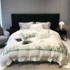 Bộ chăn ga gối Tencel 100s hoạ thiết thêu hoa hồng
