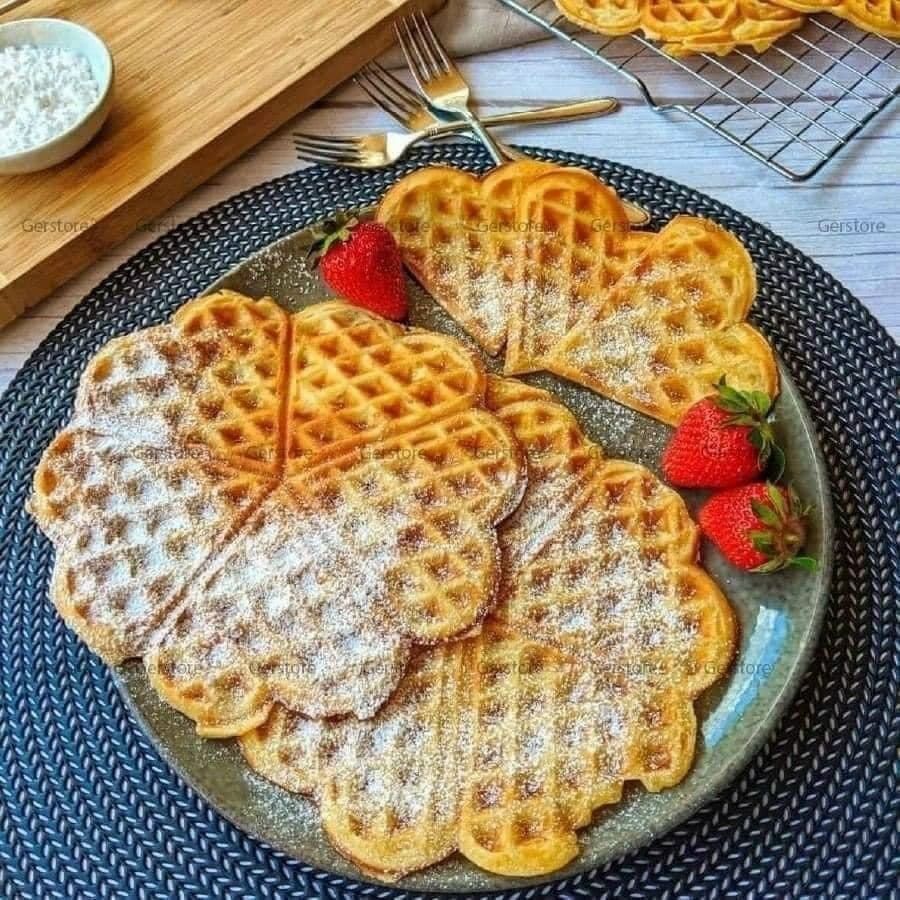 Máy nướng bánh Ideen Welt Waffeleisen 1200W