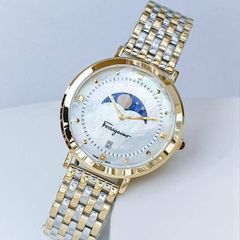 Đồng hồ thời trang Salvatore Moon Phase Demi Gold
