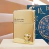 Bật lửa Zippo Mèo Thần Tài mạ vàng 18k