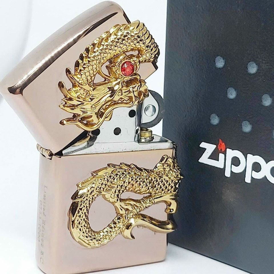 Bật lửa Zippo Dragon Rose Gold