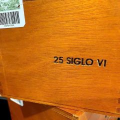 Hộp gỗ 25 điếu nội địa Cuba Siglo 6