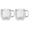 Bộ 2 cốc thủy tinh 2 lớp có quai cầm Zwilling 450 ml