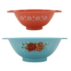 Bộ 2 rổ The Pioneer Woman Sweet Romance hồng & xanh