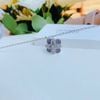Bộ dây chuyền khuyên tai Swarovski hoa tím