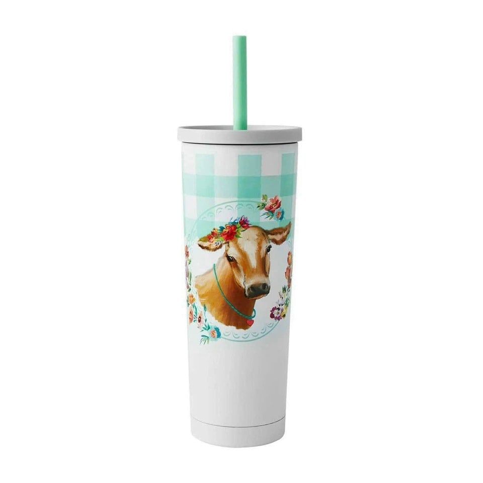 Cốc giữ nhiệt hình con vật The Pioneer Woman Gingham Cow
