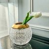 Bộ 2 Lọ hoa pha lê cầu