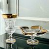 Bình hoa pha lê CUP mài mạ vàng 24k