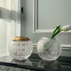 Bộ 2 Lọ hoa pha lê cầu