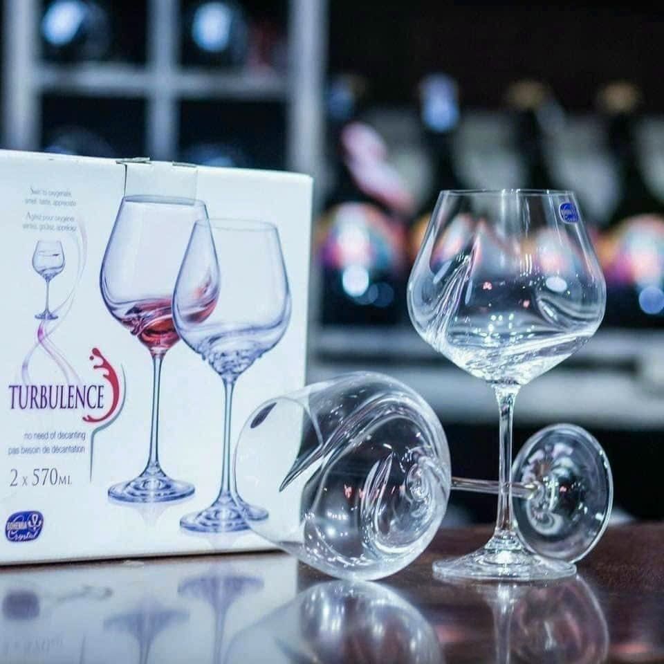 Bộ 6 ly vang Bohemia Turbulence 570ml