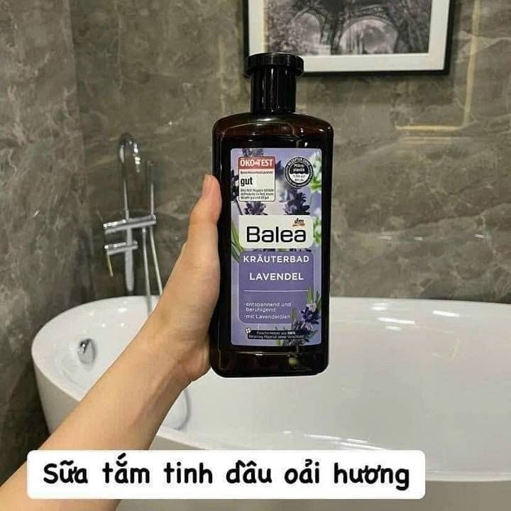 Sữa tắm thảo dược tinh dầu hoa Oải Hương Balea Lavender