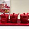 Bộ 3 hũ đựng gia vị Staub