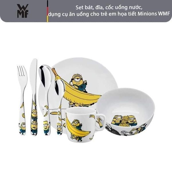 Dụng cụ ăn uống 7 chi tiết Wmf cho trẻ Minions