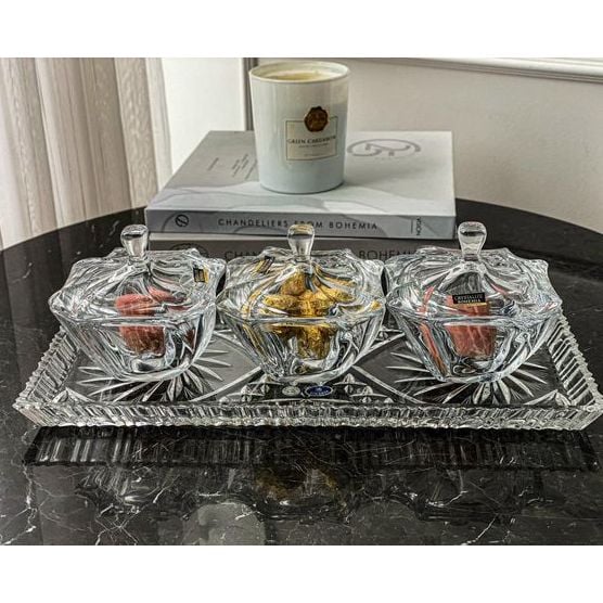 Combo khay và mứt thố có cắp Bohemia