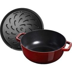 Nồi chảo gang đúc Staub con gà 24cm Made in France