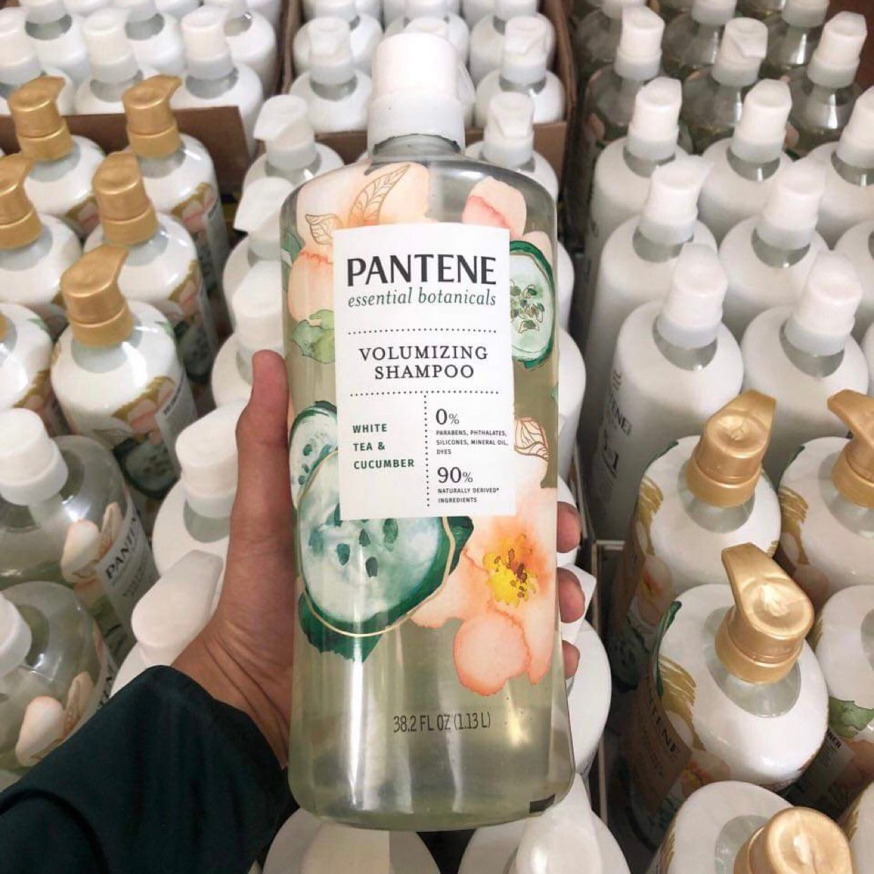 Dầu gội và dầu xả Pantene Essential White Tea & Cucumber