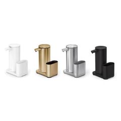 Bình chiết xà phòng cảm ứng kèm caddy để giẻ giửa bát inox Simplehuman