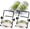 Bộ 2 lọ nảy mầm kèm giá đỡ Mason