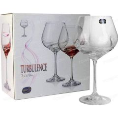 Bộ 2 món ly vang Bohemia Turbulence 570 ml